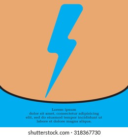Lightning flat icon