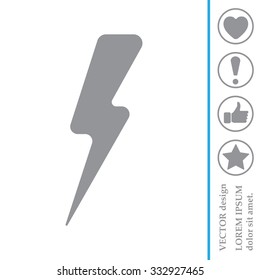 Lightning flat icon
