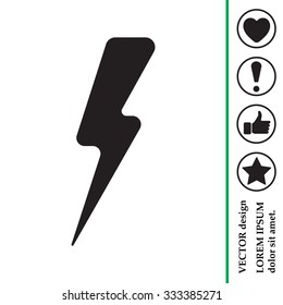 Lightning flat icon