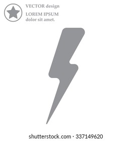 Lightning flat icon
