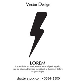 Lightning flat icon