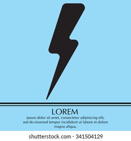 Lightning flat icon