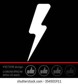 Lightning flat icon