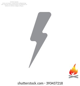 Lightning flat icon
