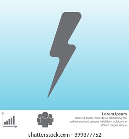 Lightning flat icon