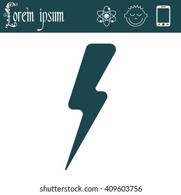 Lightning flat icon