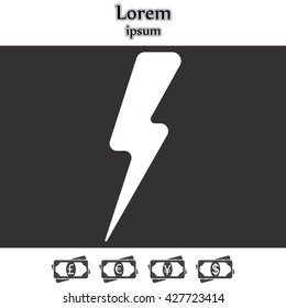 Lightning flat icon