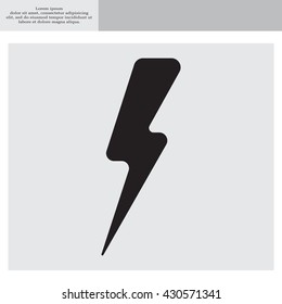 Lightning flat icon
