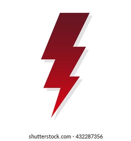 Lightning flat  icon