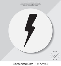Lightning flat icon