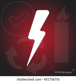 Lightning flat icon