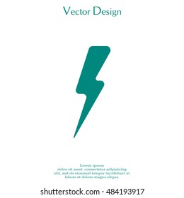 Lightning flat icon