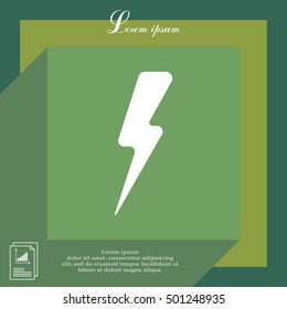 Lightning flat icon