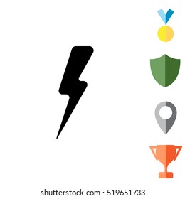 Lightning flat icon