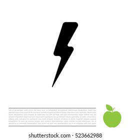 Lightning flat icon