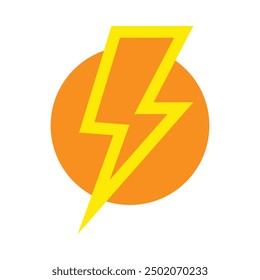 Lightning Flat Icon Design For Personal nad Commercial Use