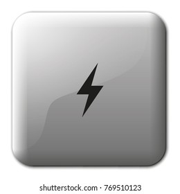 Lightning flat vector icon.