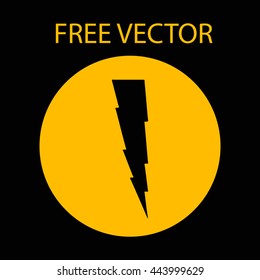 lightning free vector style flat