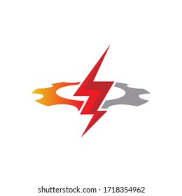 Lightning Gear Industry Vector Logo Design