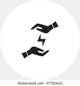 Lightning in hands