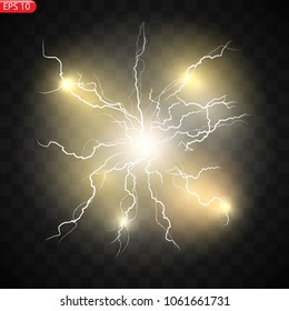 Relámpago, alta corriente de descarga, alto voltaje