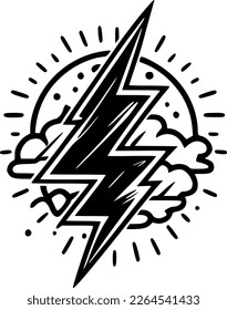 Lightning - High Quality Vector Logo - Vector illustration ideal for T-shirt graphic