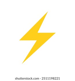 Blitz Hochspannung Emoji Vektor Symbol Bolzen Elektrizität Energie