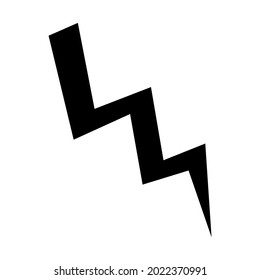 Blitzsymbol schwarz-weiß