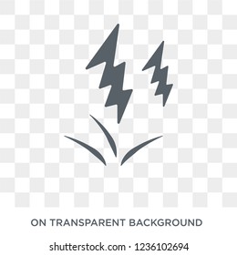 Lightning icon. Lightning design concept from  collection. Simple element vector illustration on transparent background.