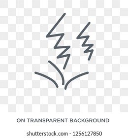 Lightning icon. Lightning design concept from  collection. Simple element vector illustration on transparent background.