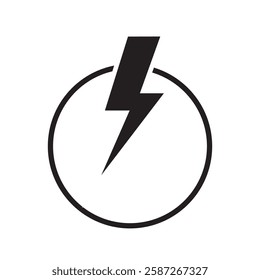 lightning icon design illustration vector template