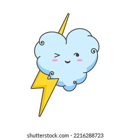 Icono de relámpago, garabato, icono de la tormenta eléctrica