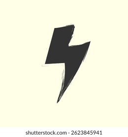 Lightning icon electric energy thunderbolt symbol graphic lightening speed power thunder bolt spark charge flash storm voltage stormy electricity danger shock warning abstract business