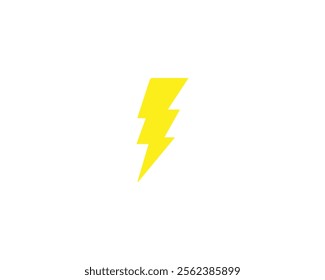 Lightning icon. Electric sign and symbol. Power icon. Energy sign. Lightning power icon. Charge, connection, danger, electric, energy, lighting, night, power, storm, thunderbolt, voltage. 