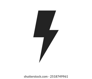 Lightning icon. electric icon vector. power icon. energy sign. flash icon. electrical sign. thunderbolt symbol. Isolated Lightning icons on white background.