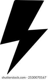 Icono del relámpago. Vector del icono eléctrico. icono del poder. signo de la energía
