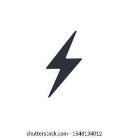 lightning icon electricity symbol logo template design element