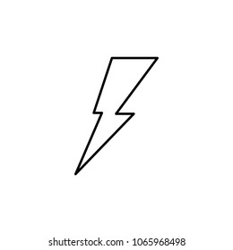 lightning icon. Element of simple icon for websites, web design, mobile app, info graphics. Thin line icon for website design and development, app development on white background