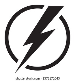 Lightning icon, energy icon