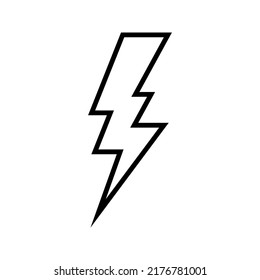 Lightning icon. Energy, charging sign. vector illustration