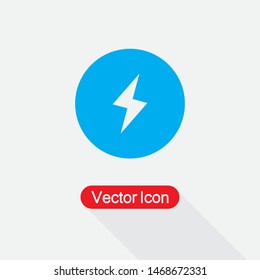 Lightning Icon, Energy Icon, Electricity Icon Vector Illustration Eps10