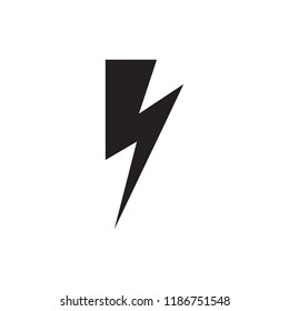 Lightning icon. Energy vector icon, lightning sign. charge flat symbol on gray background
