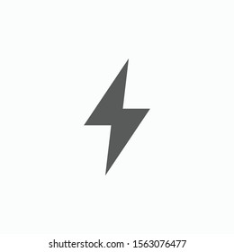 lightning icon, flash vector illustration