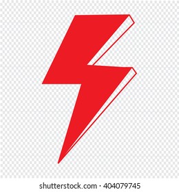 lightning icon Illustration design