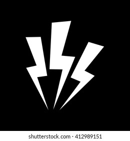 Lightning icon illustration design