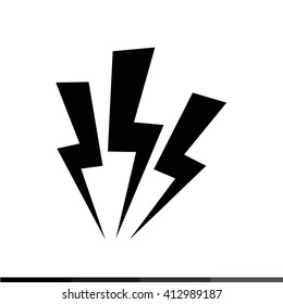 Lightning icon illustration design