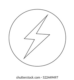 lightning icon illustration design