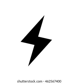 Lightning icon illustration isolated in a a white background