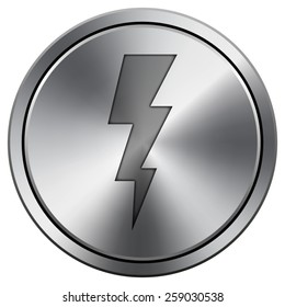 Lightning icon. Internet button on white background. EPS10 Vector. 