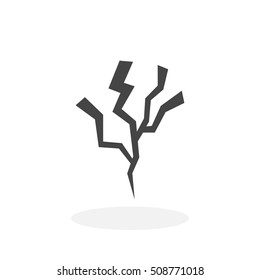 Lightning icon isolated on white background. Lightning vector logo. Flat design style. Modern vector pictogram for web graphics - stock vector